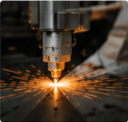 CNC uretim kivilcim detayi